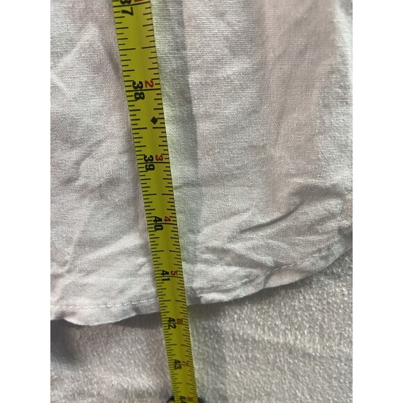 Unbranded Swim Coverup Womens Large White Pockets 3/4 Sleeve No Markings - Picture 7 of 8